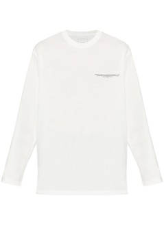 y3 camiseta hombre logo ls tee - je9279 cwhite