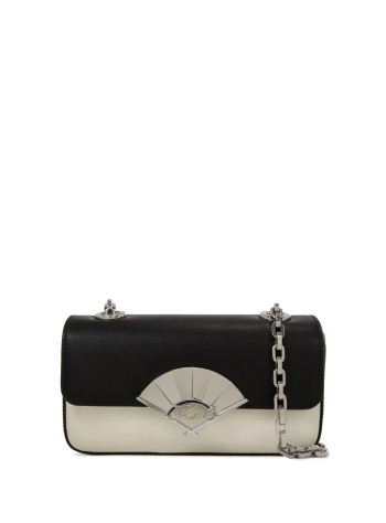 karl lagerfeld crossbody womank/signature fan sp sm cb bl/wh - 245w3039 a998