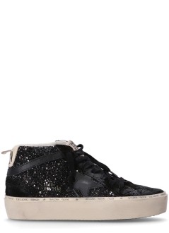 golden goose sneaker womanhi mid star glitter upper - gwf00699f005652 90447
