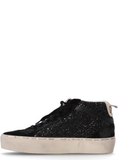 golden goose sneaker womanhi mid star glitter upper - gwf00699f005652 90447