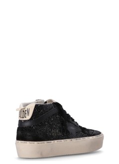 golden goose sneaker womanhi mid star glitter upper - gwf00699f005652 90447