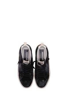 golden goose sneaker womanhi mid star glitter upper - gwf00699f005652 90447