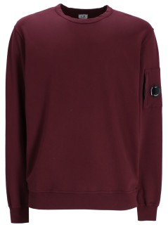 c.p.company sweater manlight fleece crew neck sweatshirt - 17cmss019a002246g 790