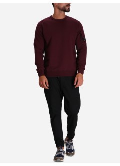 c.p.company sweater manlight fleece crew neck sweatshirt - 17cmss019a002246g 790