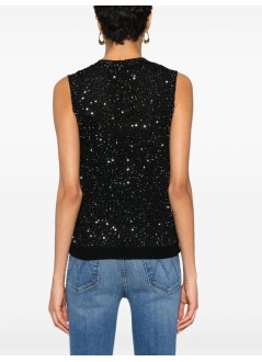 golden goose top mujer journey w's knit tank top sequins - gwp01922p001691 90100
