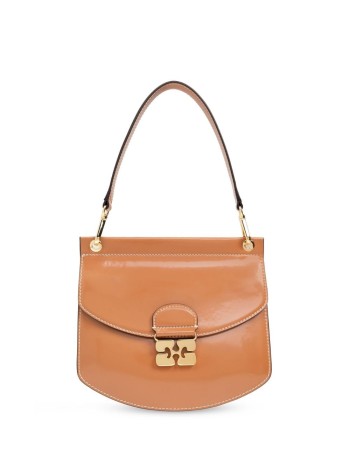 ganni crossbody womanapo-g bag small patent - a6114 983
