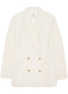 anine bing outerwear womanjasmine blazer - a0110365ivy26 ivory