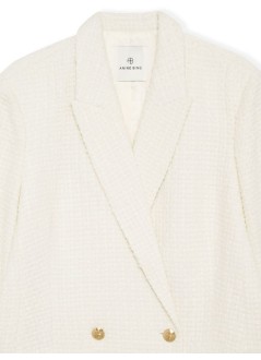 anine bing outerwear womanjasmine blazer - a0110365ivy26 ivory