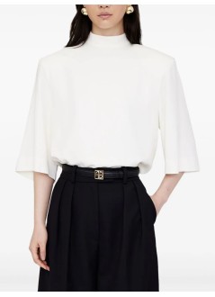 anine bing belt womanmonogram belt - a1210461000 black