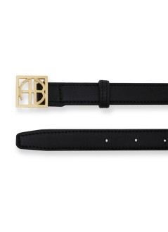 anine bing belt womanmonogram belt - a1210461000 black
