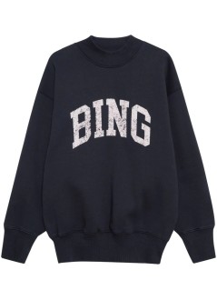 anine bing sweater womanjaylin tee bing - a0810292nya1 navy