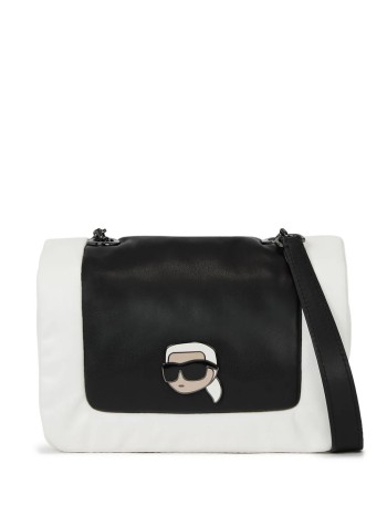 karl lagerfeld crossbody womank/ikonik 2.0 puffy pu cb - 245w3055 a101