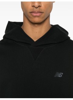 new balance sweater mannb athletics french terry hoodie - mt41534 bk