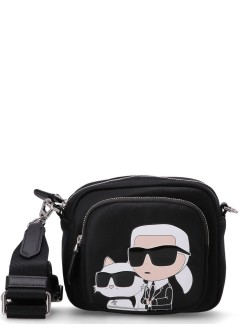 karl lagerfeld crossbody womank/ikonik 2.0 nylon sm cb xl kc - 245w3061 a999