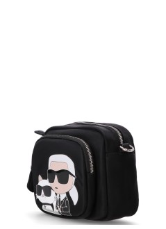 karl lagerfeld crossbody womank/ikonik 2.0 nylon sm cb xl kc - 245w3061 a999