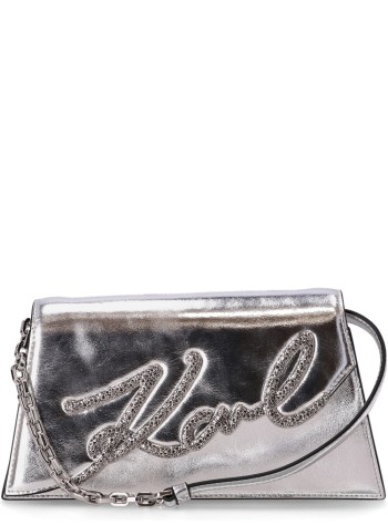 karl lagerfeld crossbody womank/signature 2.0 sp shb metallc - 245w3077 a290
