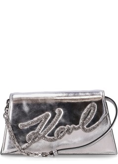 karl lagerfeld crossbody mujer k/signature 2.0 sp shb metallc - 245w3077 a290