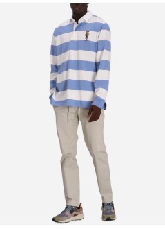 polo ralph lauren polo hombre lsrgbyclsm15-long sleeve-rugby - 710952913001 f24 camps blu dkw wh vrsy bear