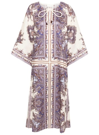 zimmermann dress womanottie kaftan midi dress - 1210dss242 ppsly