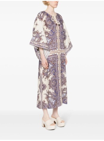 zimmermann dress womanottie kaftan midi dress - 1210dss242 ppsly 2