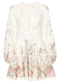 zimmermann dress womanwaverly plunge mini dress - 9330dss243 crf