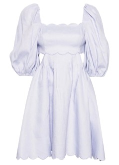 zimmermann dress womanhalliday scallop mini dress - 1082dss241 lil