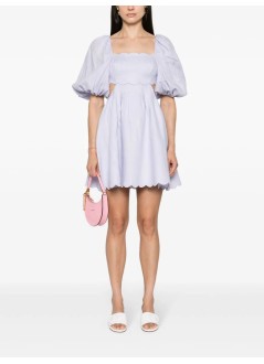 zimmermann dress womanhalliday scallop mini dress - 1082dss241 lil