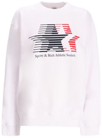 sporty & rich sweater womanathletic society crewneck - st071503162wh01 48