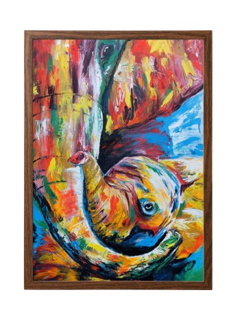 22º grados decoracion unisexlámina elefante 50 x 70 cm - 52202452 mu