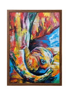 22º grados decoracion unisexlámina elefante 50 x 70 cm - 52202452 mu