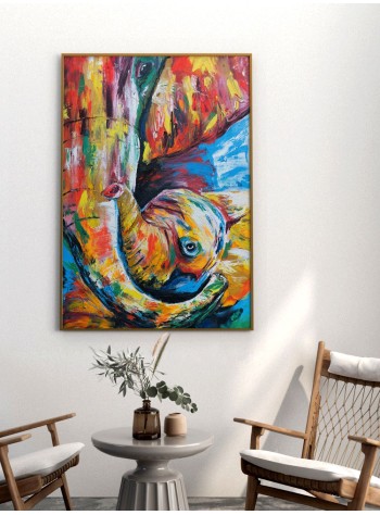 22º grados decoracion unisex lámina elefante 50 x 70 cm - 52202452 mu 2