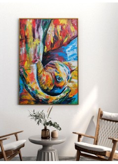 22º grados decoracion unisexlámina elefante 50 x 70 cm - 52202452 mu