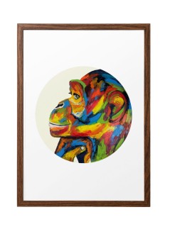 22º grados decoracion unisexlámina mona 50 x 70 cm - 54202454 mu
