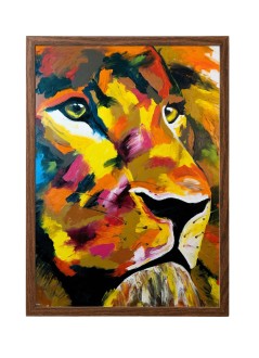 22º grados decoracion unisexlámina león 40 x 50 cm - 56202456 mu