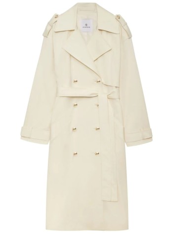 anine bing outerwear womanlayton trench - a0110070120 cream