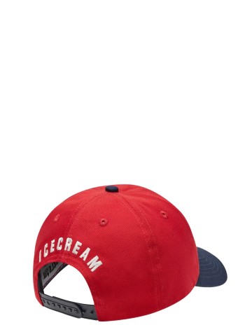 icecream cap manteam eu snap back cap - ic24262 red 2