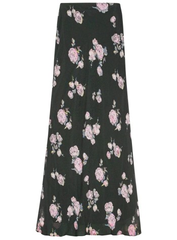 ganni falda mujer fluid crepe maxi skirt - f9505 771
