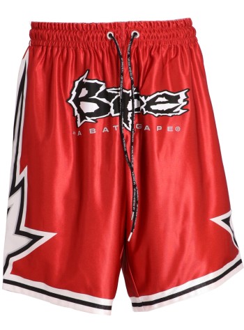 bape pantalon corto hombre bape reversible basketball shorts m - 1k30153317 red