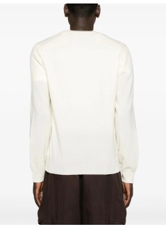 comme des garcons punto hombre play white heart pullover natural color - axn064051 natural