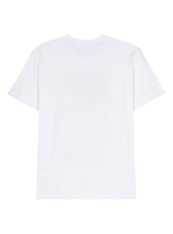 comme des garcons camiseta hombre t-shirt red black green emblem - axt282051 white 2