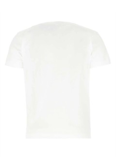 comme des garcons t-shirt mant-shirt double red emblem - axt288051 white