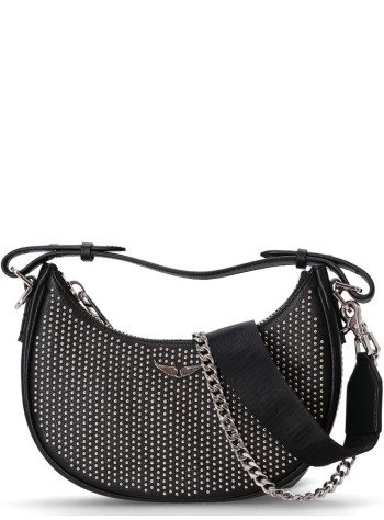 zadig & voltaire crossbody womanmoonrock plumetis - lwba02402 001