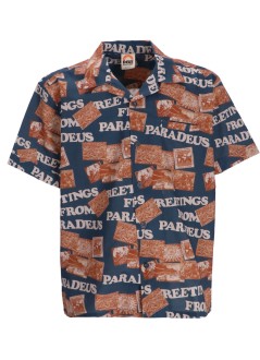 deus ex machina shirt manparadeus shirt - dmf245566 moroccan blue