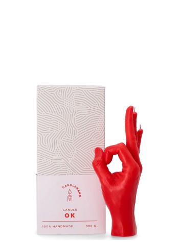 22º grados decoracion unisexcandlehand vela ok - 42202442 red