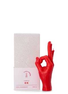 22º grados decoracion unisexcandlehand vela ok - 42202442 red