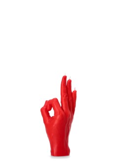 22º grados decoracion unisexcandlehand vela ok - 42202442 red