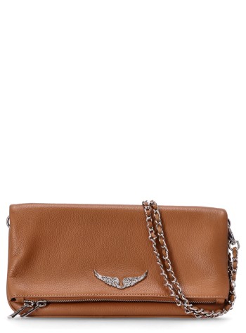 zadig & voltaire crossbody womanrock grained leather - lwba00001 211