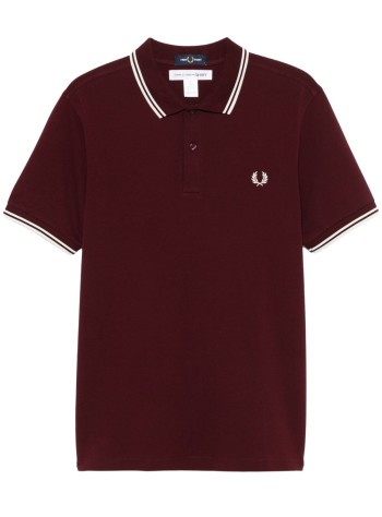 comme des garcons polo manmens t-shirt knit - fnt502bw24 burgundy