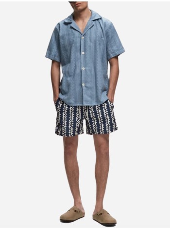 oas bermuda hombre blue scribble swim shorts - 5001306 blue scribble 2