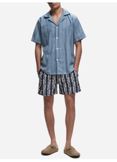 oas bermuda hombre blue scribble swim shorts - 5001306 blue scribble